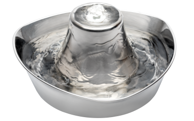 Fântână pentru animale din inox PetSafe – Apă proaspătă pentru pisici și câini