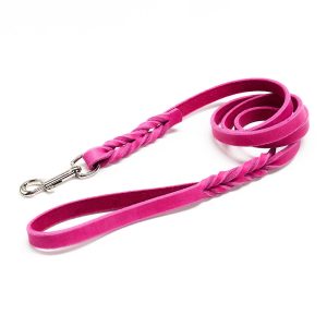 Lesa din piele colorata fara cusaturi - Roz,  | Lese – ofertă, preț și specificații