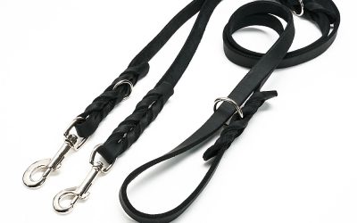 Lesa piele fără cusături ajustabilă – Negru | Lese