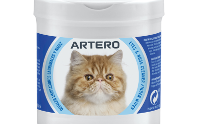 Servetele degetar ARTERO pentru igiena ochilor si nasului pisicilor