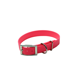 Zgarda Clasica BioThane L Pupster - Neon Pink