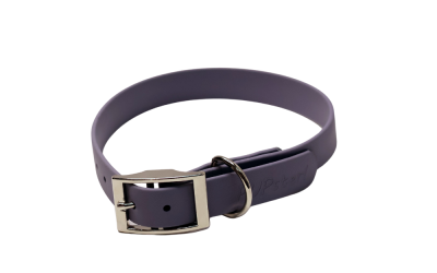 Zgarda Clasică BioThane M Pupster – Gri | Confort și Stil