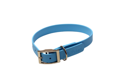 Zgarda Clasica BioThane M Pupster – Skyan Blue