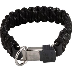 Zgarda Herm.Sprenger Paracord neagra cu eliberare rapida - 55 cm, Sprenger | Zgarzi nailon & piele – ofertă, preț și specificații