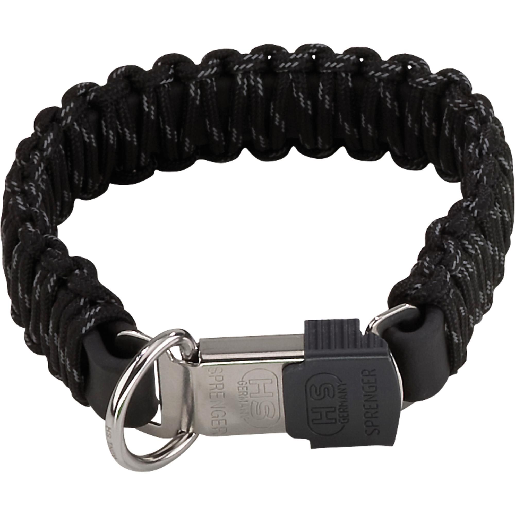Zgarda Herm.Sprenger Paracord neagra cu eliberare rapida - 60 cm, Sprenger | Zgarzi nailon & piele – ofertă, preț și specificații