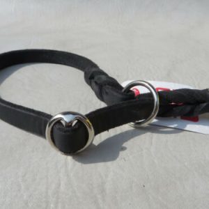 Zgarda corectie cu opritor din piele fara cusaturi - 60 cm, FWF | Zgarzi nailon & piele – ofertă, preț și specificații