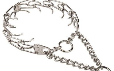 Zgarda otel cromat micro pentru dresaj Hermann Sprenger – 41 cm