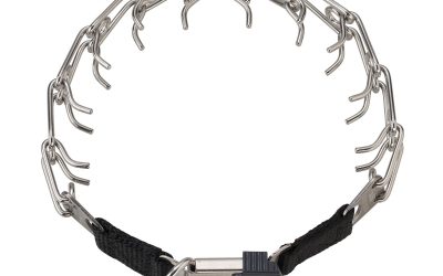 Zgarda otel inoxidabil micro pentru dresaj Sprenger – 41 cm