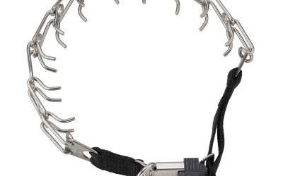 Zgarda otel inoxidabil micro pentru dresaj Sprenger 40 cm