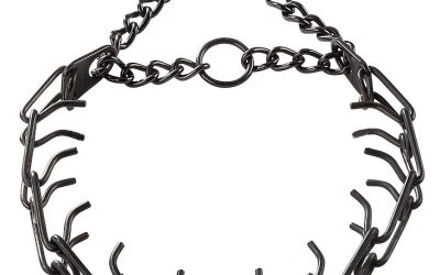 Zgarda Otel Inoxidabil Negru pentru Dresaj Hermann Sprenger – 58 cm